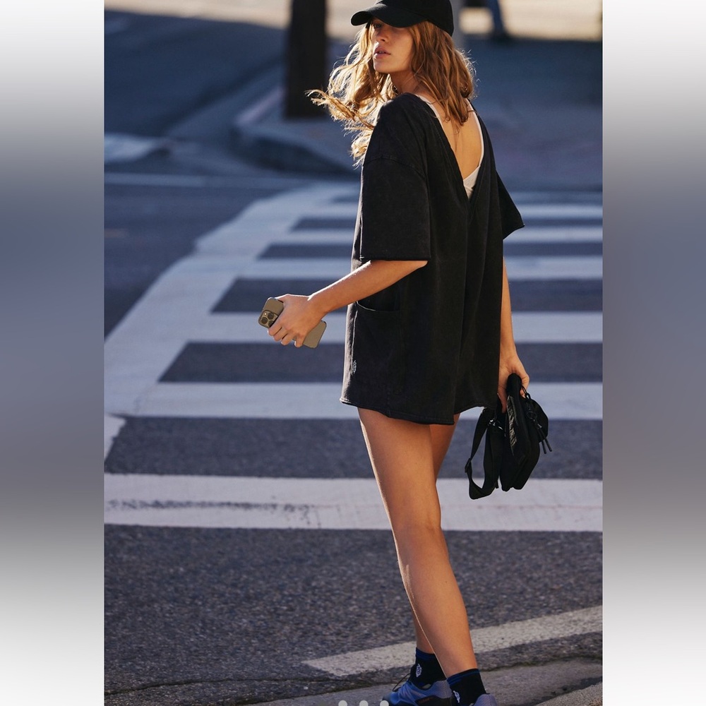NWT Free People FP Movement Hot Shot Tee Romper
